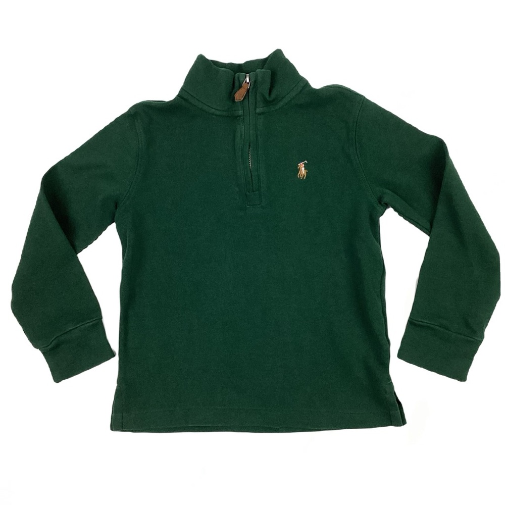 Polo NWOT Ralph Lauren Forest green Half Zip Shirt 4T